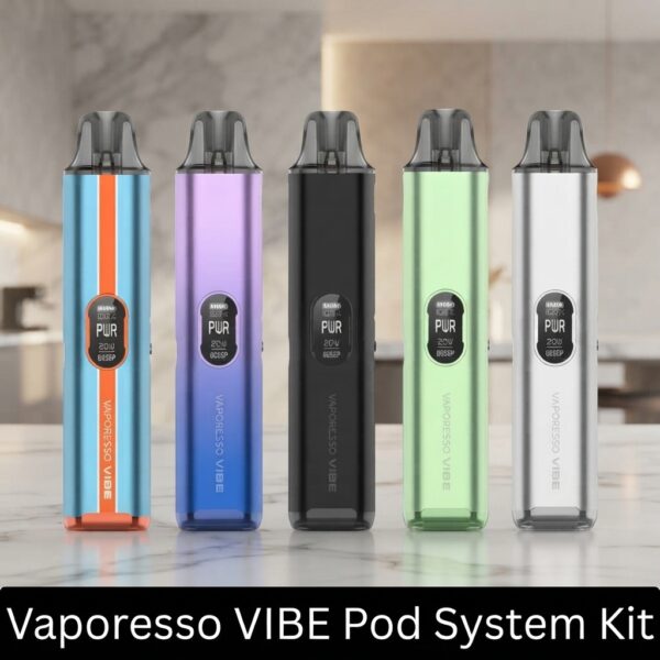 Vaporesso Vibe SE Pod Kit 24W Vaporesso Vibe SE Pod Kit 24W 1100mAh 4.5mL E-Liquid Capacity
