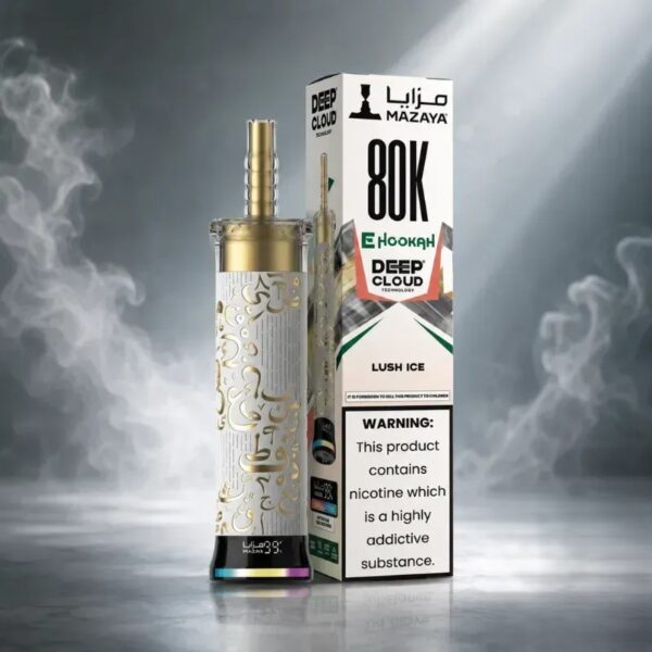 mazaya-deep-cloud-shisha-80000-puffs-disposable-vape-in-dubai-uae-lush-ice Mazaya Deep Cloud Shisha 80000 Puffs 6MG Nicotine Disposable Vape